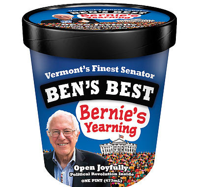 O Bernie Sanders έχει πλέον τη γεύση παγωτού που του αξίζει